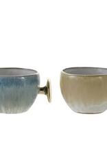 12 oz. Stoneware Mug with Gold Handle