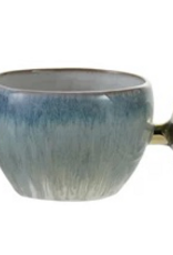 12 oz. Stoneware Mug with Gold Handle