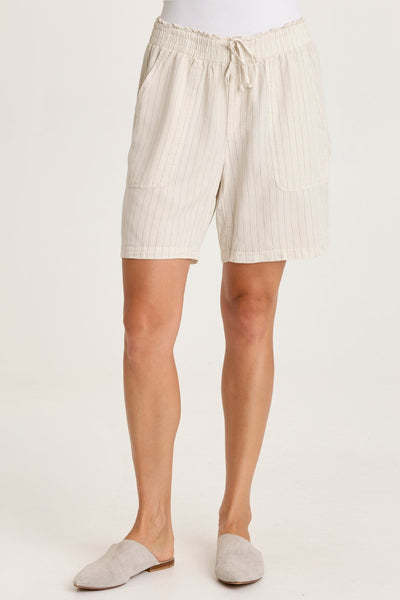 XCVI Lynn Pinstripe Short Sonic Silver