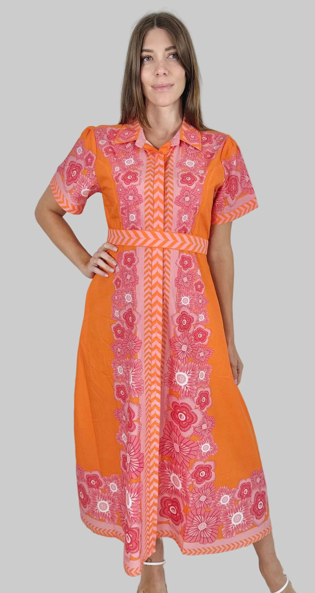 Isla Payal Chelsea Dress Peony Orange