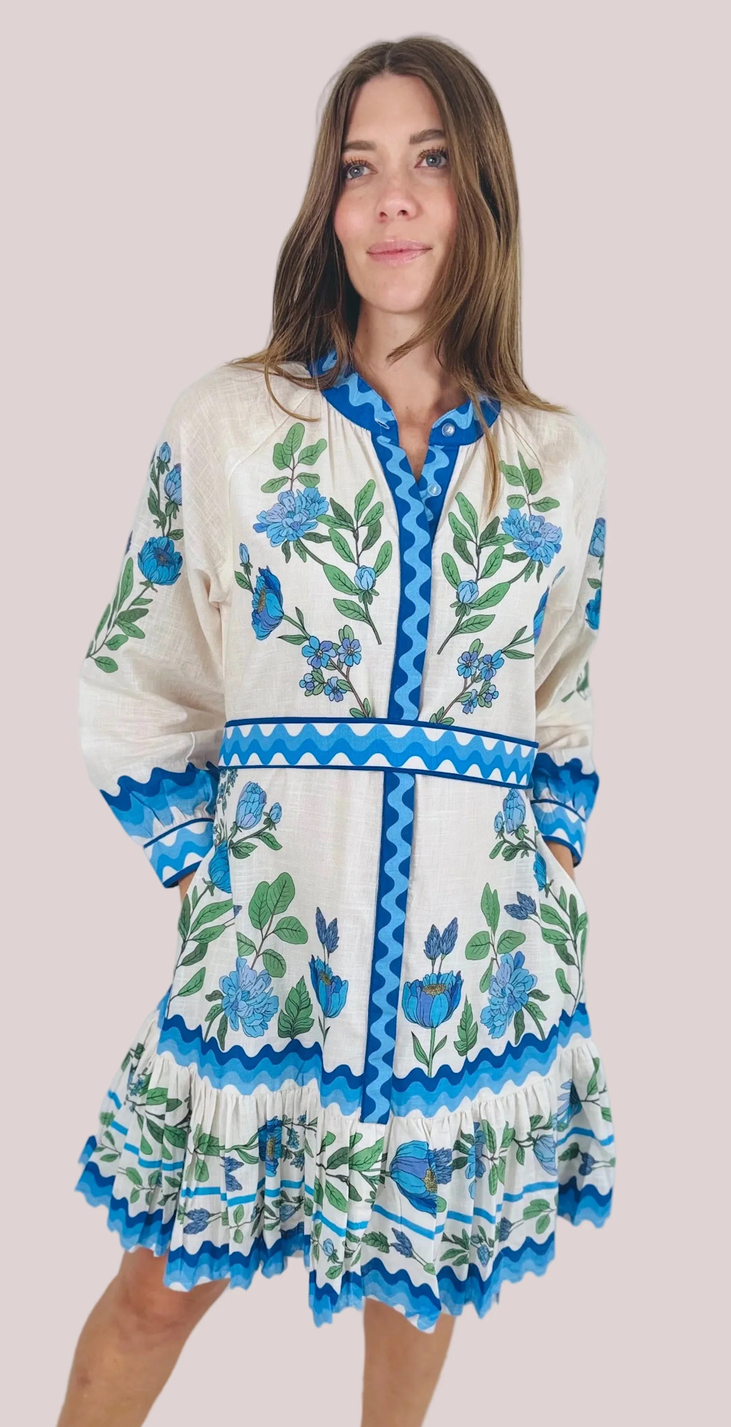 Isla Payal Malta Dress Wildflower Blue