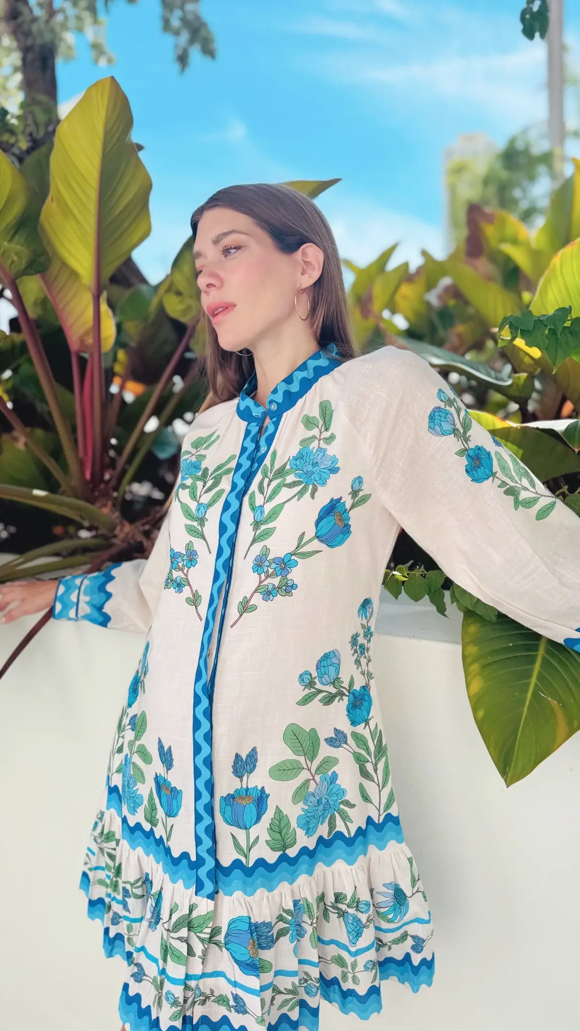 Isla Payal Malta Dress Wildflower Blue