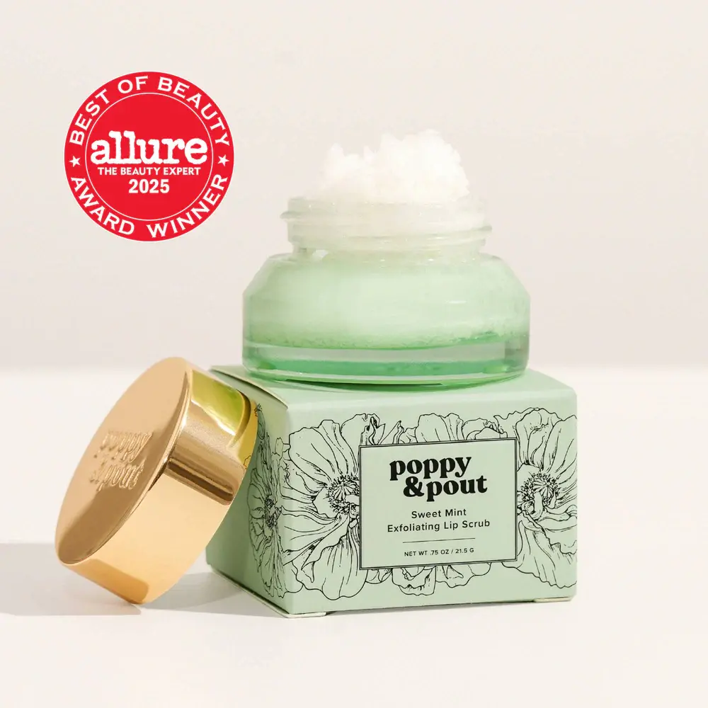 Poppy & Pout Sweet Mint Lip Scrub