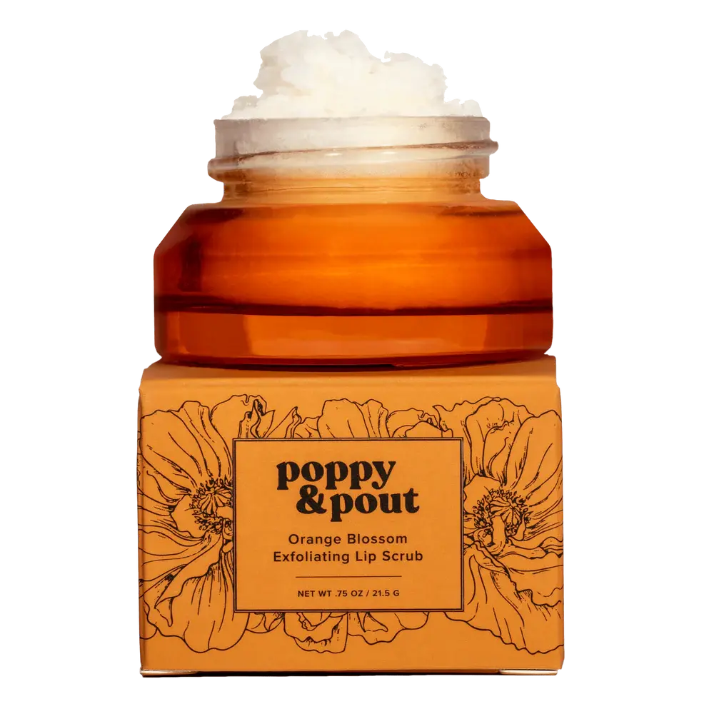 Poppy & Pout Orange Blossom Lip Scrub