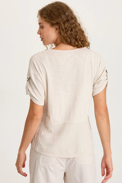 XCVI Milani Top Sonic Silver