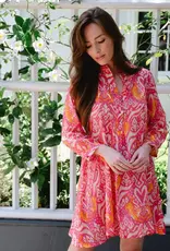 Briton Court Margot Dress Ikat Tiger