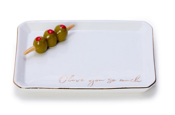 Two's Company Food Themed Trinket Tray