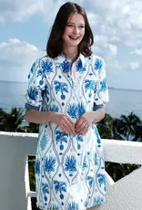 Dizzy Lizzie Chatham Dress Navy Chinoiserie