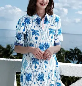 Dizzy Lizzie Chatham Dress Navy Chinoiserie