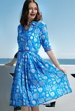 Dizzy Lizzie Mrs Maisel Botanicals Blue