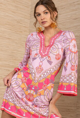 Hale Bob Holly Dress Pink