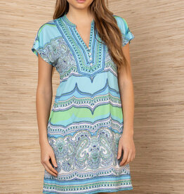Hale Bob Kaori Dress Turquoise