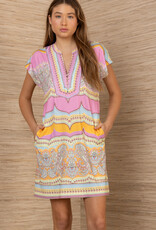 Hale Bob Hale Bob Kaori Dress Pink