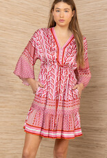 Hale Bob Theia Dress Red