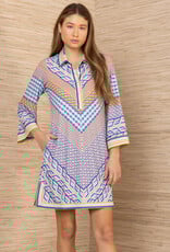 Hale Bob Hale Bob Benicia Dress Blue