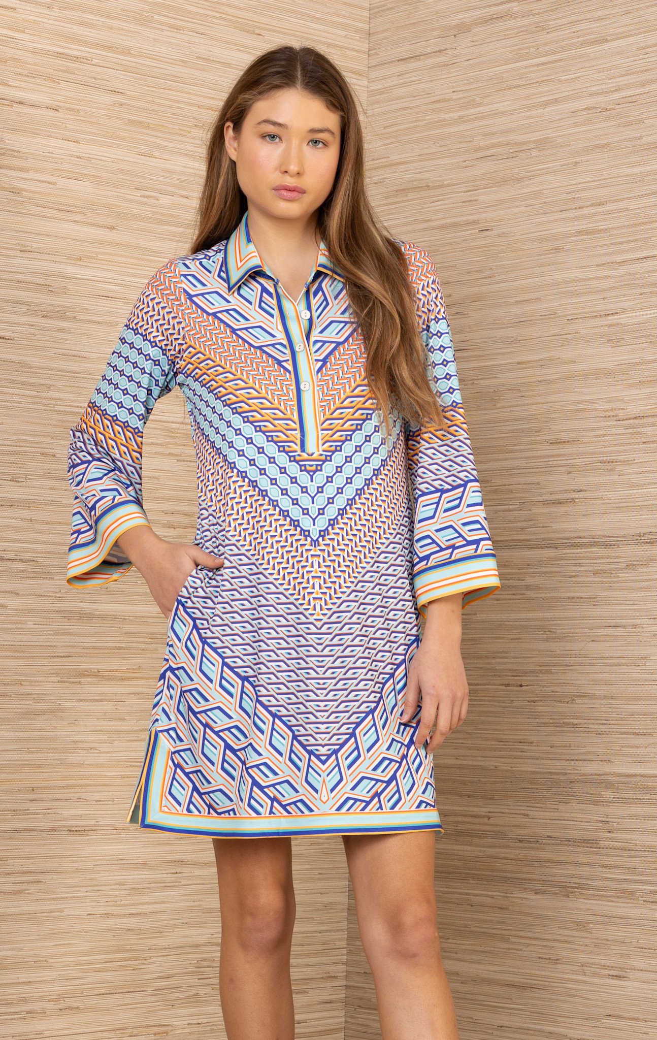 Hale Bob Hale Bob Benicia Dress Blue