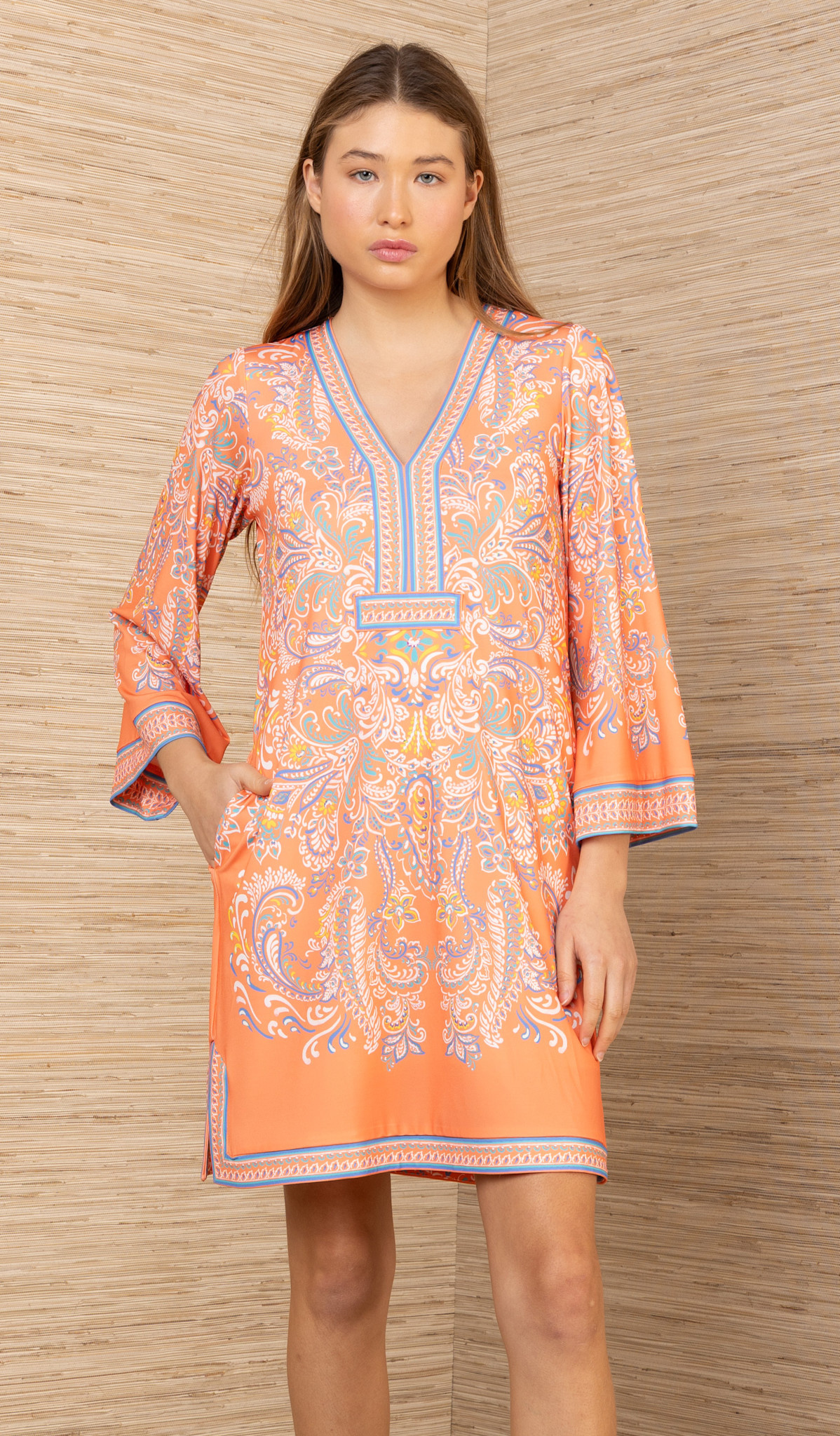 Hale Bob Tilly Dress Orange
