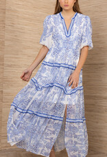Hale Bob Buttercup Maxi Dress Blue