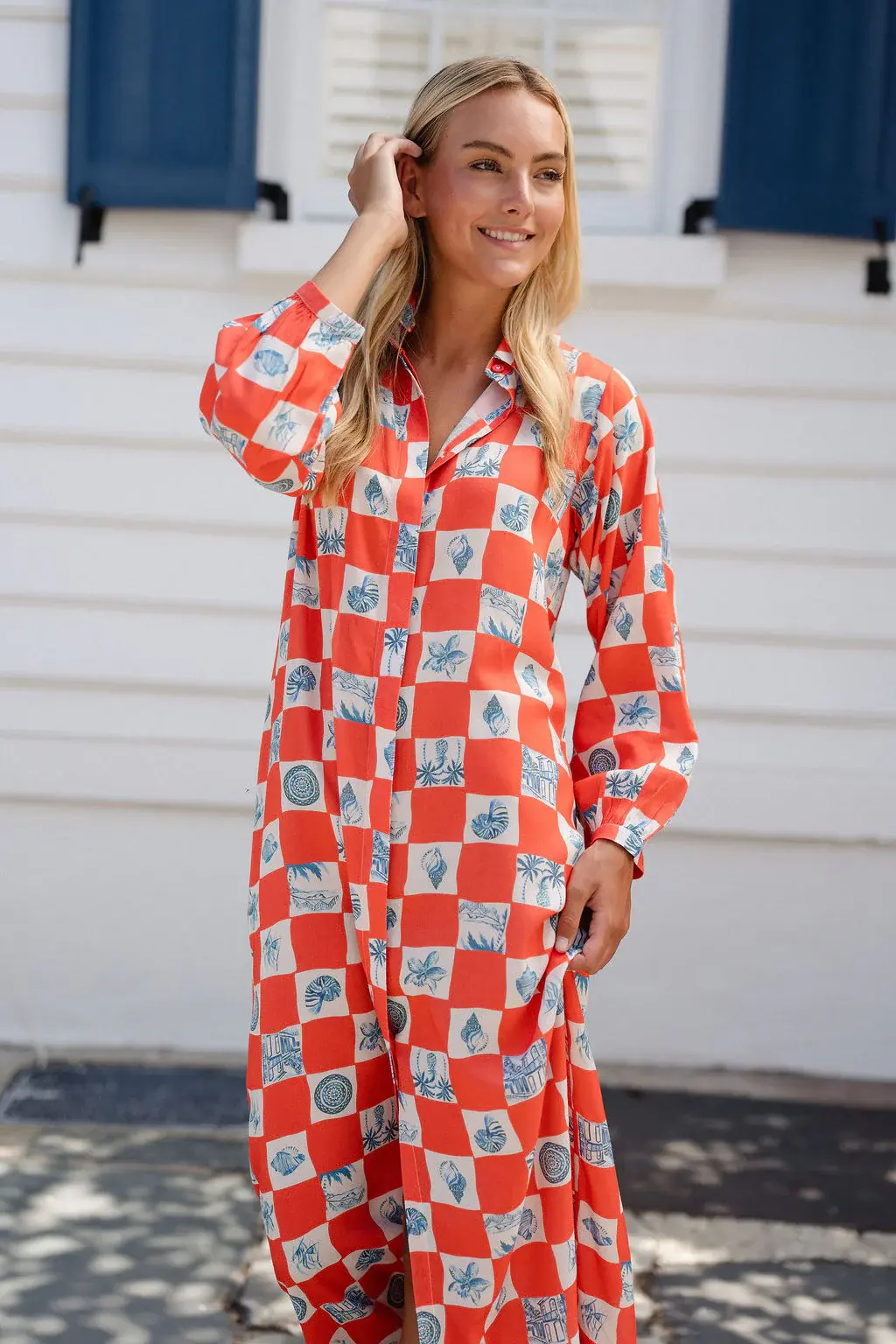 Hale Bob Britonm Court Sienna Midi Dress Nantucket