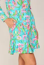 G Lifestyle G Lifestyle Flare Godet Skort Blooming Flower