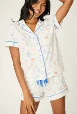 PJ Salvage Parisian Picnic Short PJ Set