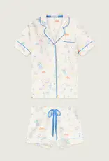 PJ Salvage Parisian Picnic Short PJ Set