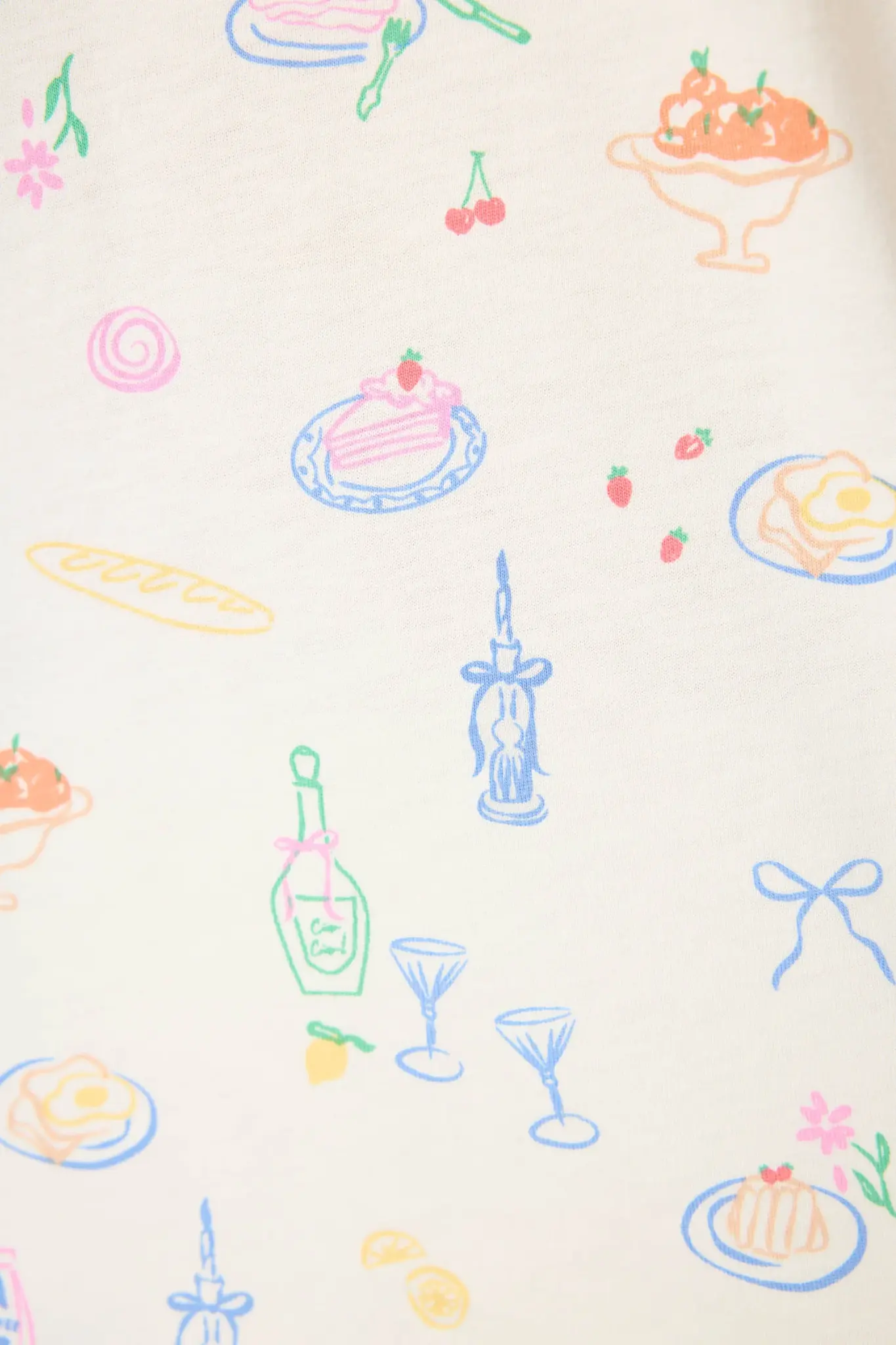 PJ Salvage Parisian Picnic Short PJ Set