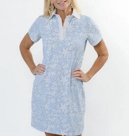 Sailor Sailor Polo Dress Sea Life Blue