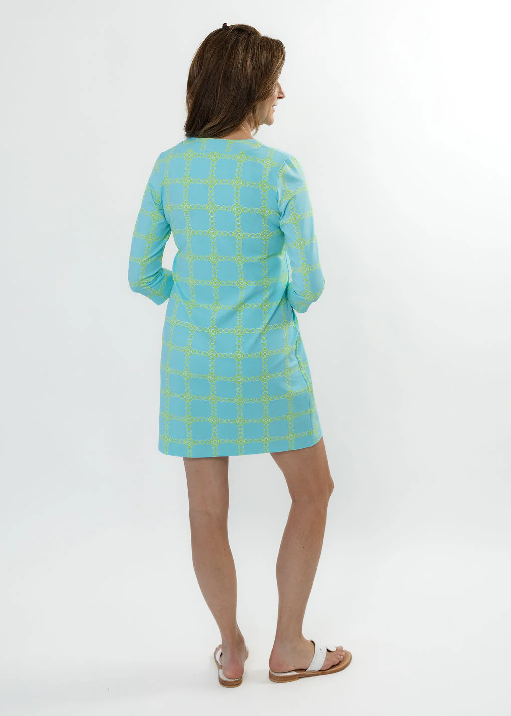 Sailor Sailor Lucille Dress Medallion Chain Green