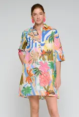 Vilagallo Palm Dress Multi