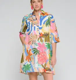 Vilagallo Vilagallo Palm Dress Multi