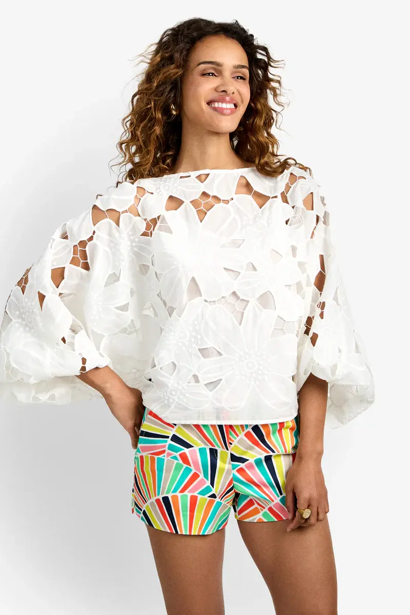 Trina Turk Coastal Top White