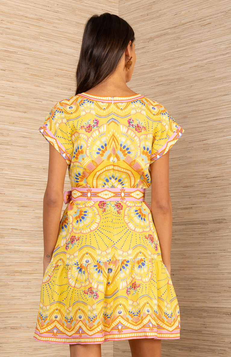 Hale Bob Ciara Dress Yellow