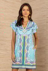 Hale Bob Betty Dress Turquoise