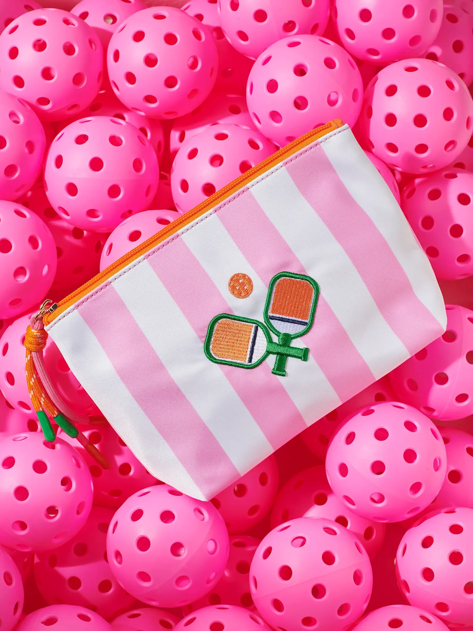 Shiraleah Stripe Paddles Zip Pouch