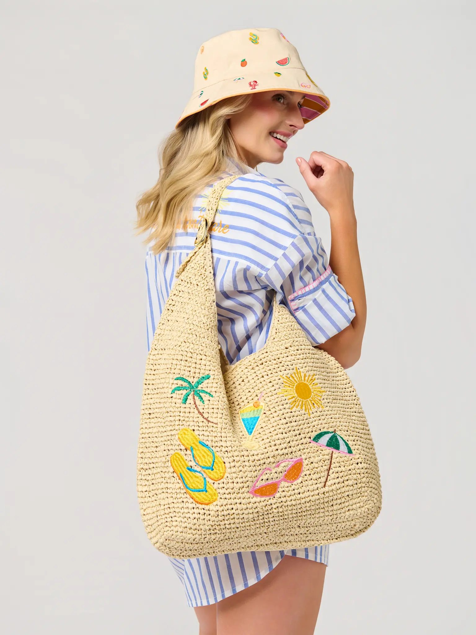 Shiraleah Cabana Slouchy Tote