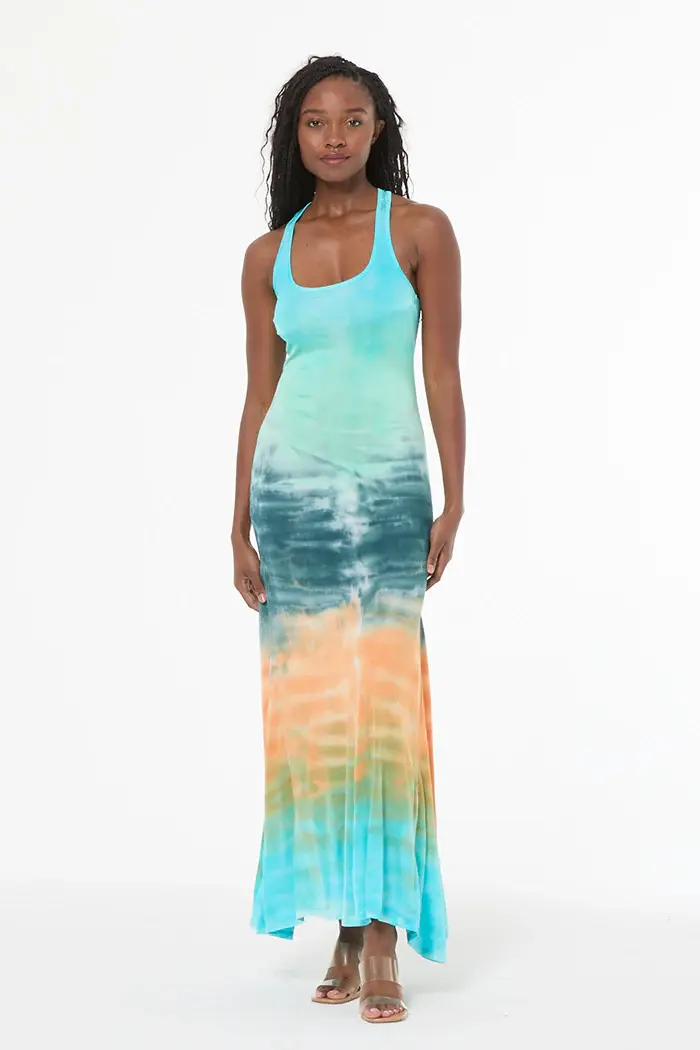 Young Fabulous & Broke Wander Dress  Mint Watercolor Wash