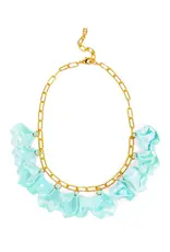 Zenzii Iridescent Petal Cluster Necklace