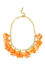 Zenzii Iridescent Petal Cluster Necklace