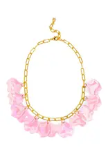 Zenzii Iridescent Petal Cluster Necklace