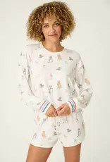 PJ Salvage Red, White, & Woof Pup Top