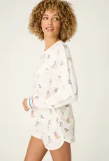 PJ Salvage Red, White, & Woof Pup Top