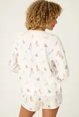 PJ Salvage Red, White, & Woof Pup Top
