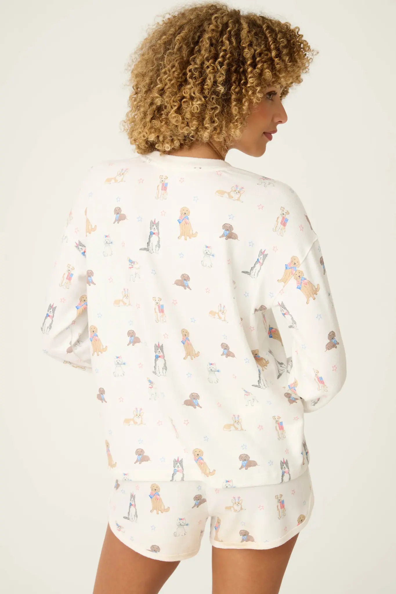 PJ Salvage Red, White, & Woof Pup Top