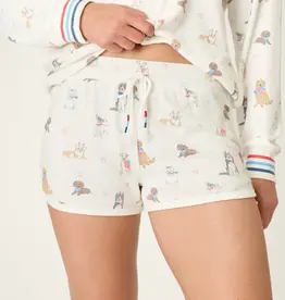 PJ Salvage Red, White, & Woof Pup Shorts