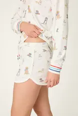 PJ Salvage Red, White, & Woof Pup Shorts