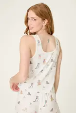 PJ Salvage Red, White, & Woof Pup Tank Top