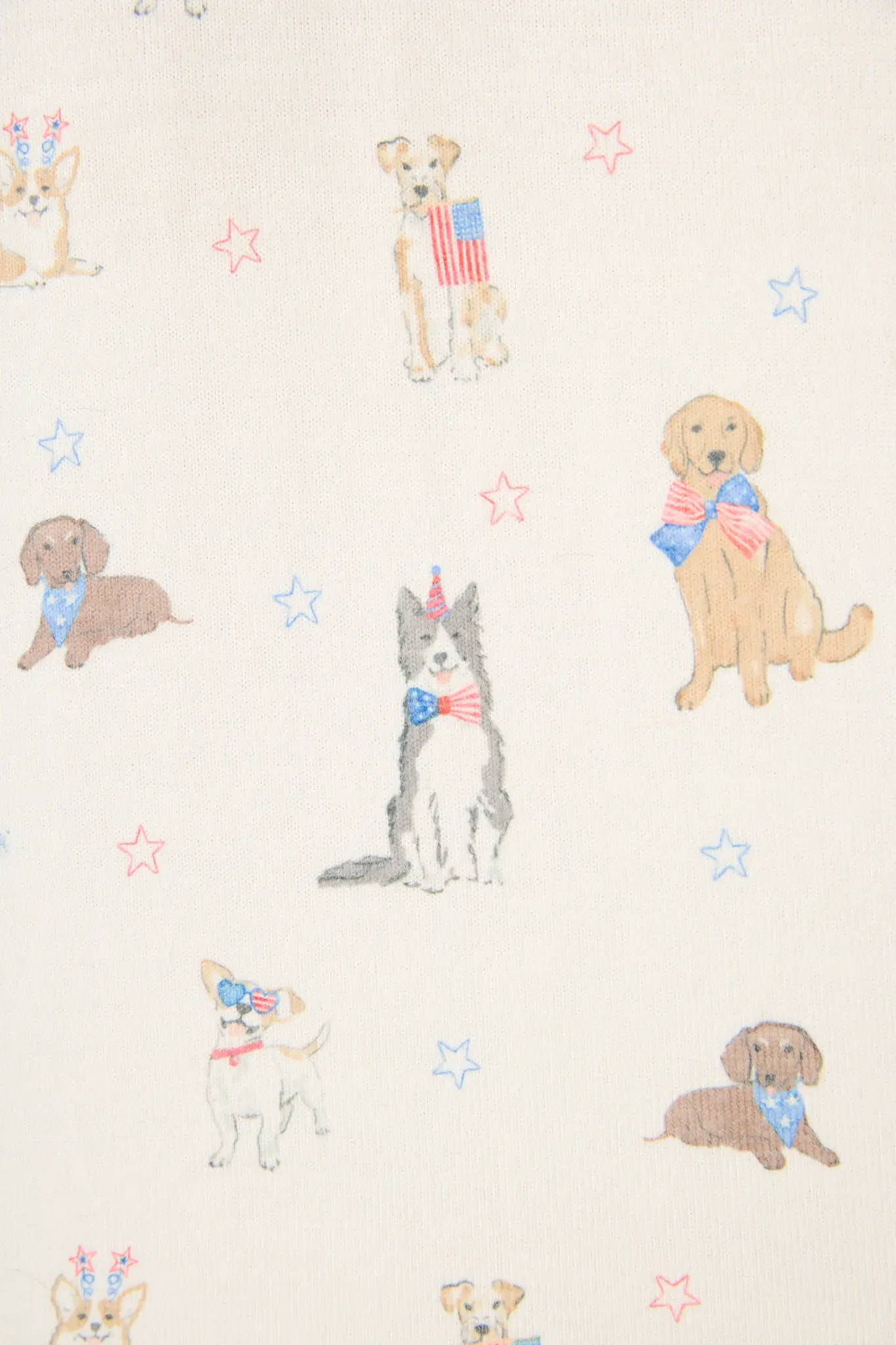 PJ Salvage Red, White, & Woof Pup Tank Top