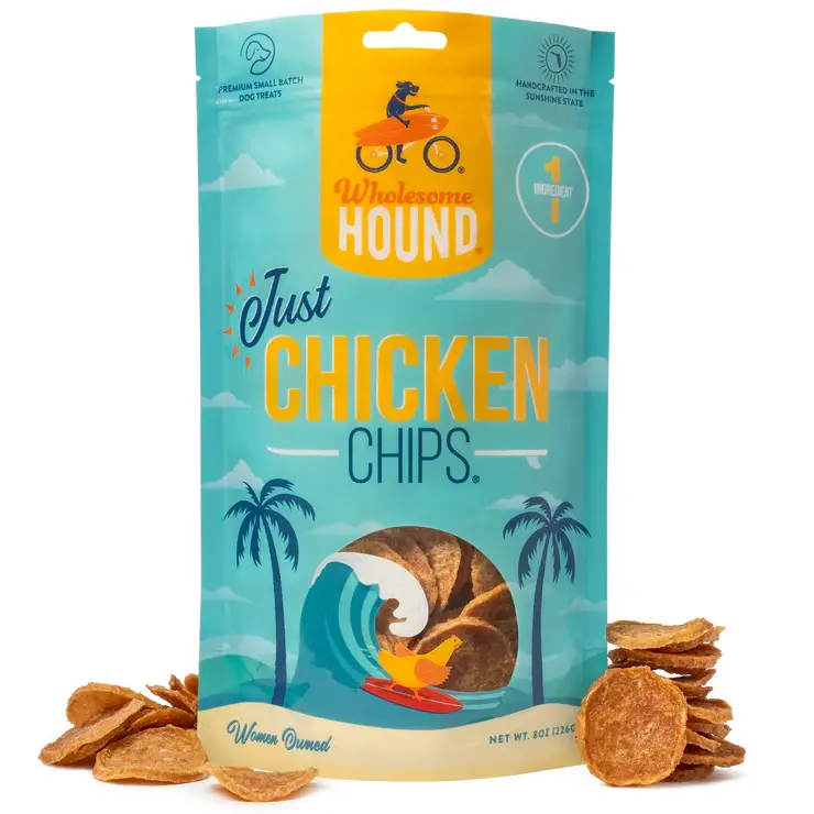 Wholesome Hound Just Chicken Chips 8oz