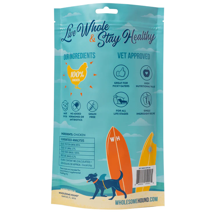 Wholesome Hound Just Chicken Chips 8oz